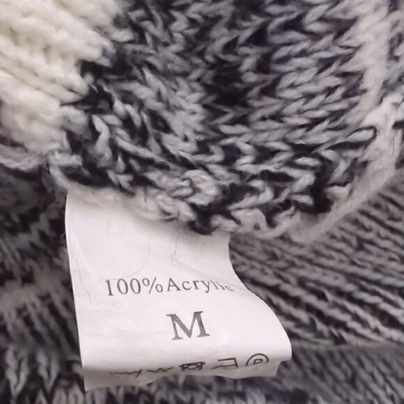 NY Threads Black and White Striped Sweater - Picture 5 of 5